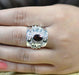 Navya Craft Garnet Silver Ring 925 Solid Sterling Handmade Jewelry Size 3 - 13 Us - By Navyacraft