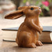 Novica Adorable Rabbit In Brown Wood Sculpture - By Novica