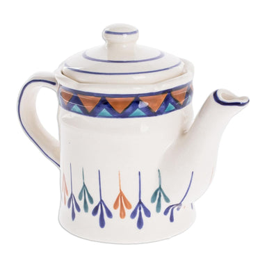Novica Antigua Breeze Ceramic Coffeepot - By Novica