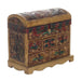 Novica Antique Tan Leather Jewelry Box - By Novica