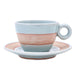 Novica Aqua Oasis Celadon Ceramic Cup And Saucer - By Novica
