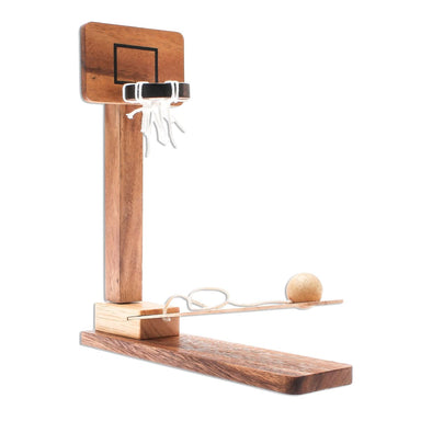 Novica Basketball Fun Wood Game - By Novica