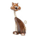 Novica Chocolate Cat Wood Statuette - By Novica