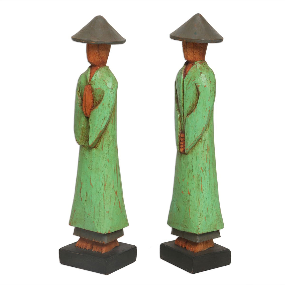 Novica Companions Wood Statuettes (pair) - By Novica
