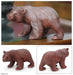 Novica Curious Brown Bear Wood Sculpture - By Novica