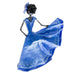 Novica Dancing Catrina In Blue Papier Mache Sculpture - By Novica