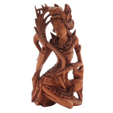 Novica Dancing Sri Wood Sculpture - By Novica