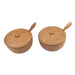 Novica Delicious Duo Teak Wood Condiment Bowls (pair) - By Novica
