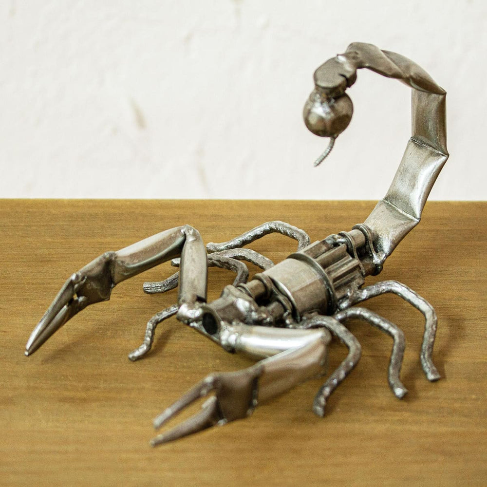 Novica Escorpion Rustico Recycled Metal Sculpture - By Novica