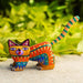Novica Festive Cat Wood Alebrije Figurine - By Novica
