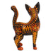 Novica Fiery Cat Wood Alebrije Figurine - By Novica