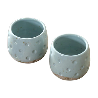 Novica First Snow Ceramic Teacups (pair) - By Novica