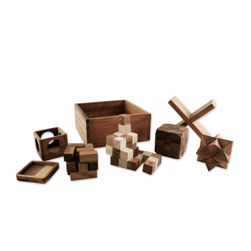 Novica Five Puzzles Wood (set Of 5) - By Novica