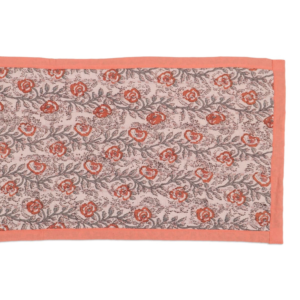 Novica Floral & Bright Cotton Table Runner And Placemats (set Of 5) - By Novica