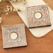 Novica Floral Trellis Wood Tealight Candle Holders (pair) - By Novica