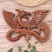 Novica Flying Dragon Wood Relief Panel - By Novica
