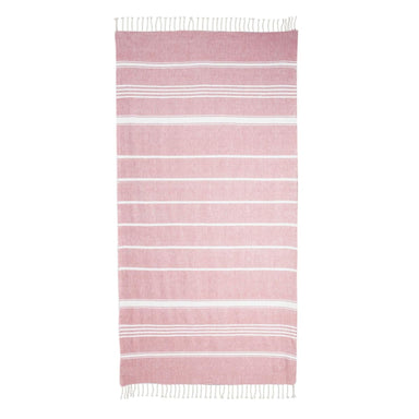 Novica Fresh Relaxation In Carnation Cotton Beach Towel - By Novica