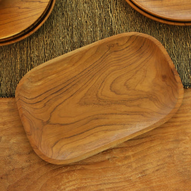 Novica From Me To You Teak Wood Platter - By Novica
