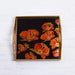 Novica Gleaming Poppies On Black Reverse Painted Glass Tray - By Novica