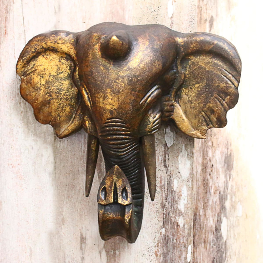 Novica Glorious Elephant Wood Wall Sculpture - By Novica