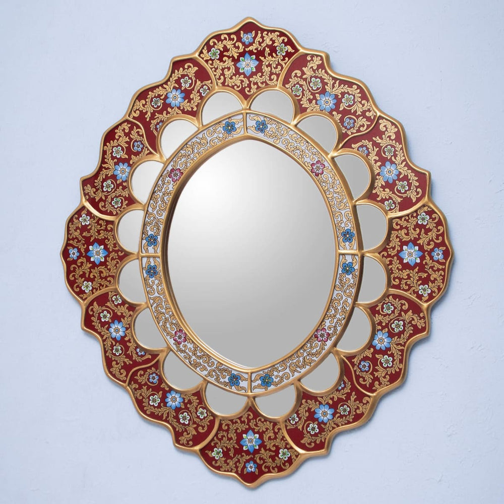 Novica Golden Rays Mirror - By Novica