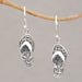 Novica Handmade Celuk Sandal Sterling Silver Dangle Earrings - By Novica
