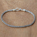 Novica Handmade Dragons Tail Sterling Silver Chain Bracelet - By Novica