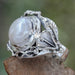 Novica Handmade Nest Of Lilies Pearl Flower Ring - By Novica