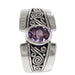 Novica Handmade Purple Karma Amethyst Single Stone Ring - By Novica
