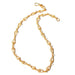 Novica Handmade Spiral Teardrops Gold Plated Chain Necklace - By Novica