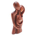 Novica Honeymoon Couple Wood Statuette - By Novica