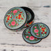 Novica Kashmir Floral Papier Mache Coasters (set Of 6) - By Novica