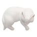 Novica Lounging Cat In White Wood Statuette - By Novica