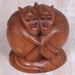Novica Loving Monkeys Wood Sculpture - By Novica