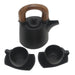 Novica Midnight Cup Ceramic And Teak Wood Tea Set (5 Pcs) - By Novica