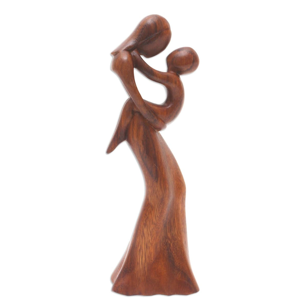 Novica Mothers Love Wood Statuette - By Novica