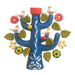 Novica Ocean Tree Of Life Ceramic Candleholder - By Novica