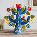 Novica Ocean Tree Of Life Ceramic Candleholder - By Novica