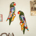 Novica Parrot Friends Ceramic Wall Sculptures (pair) - By Novica