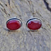 Natural Indian Red Ruby Gemstone 925 Sterling Silver Handmade Cufflinks Men’s Gift Jewelry Birthstone - By Subham Jewels