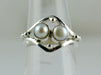 Pearl Ring ~ 925 Sterling Silver Handmade Fresh Water Solid - By Navyacraft