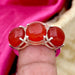 Carnelian 925 Solid Sterling Silver Handmade Ring - By Aayesha Craft