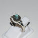 Pure 92.5 Solid Sterling Silver Ring Studded With Genuine Labradorite Round - By Navyacraft