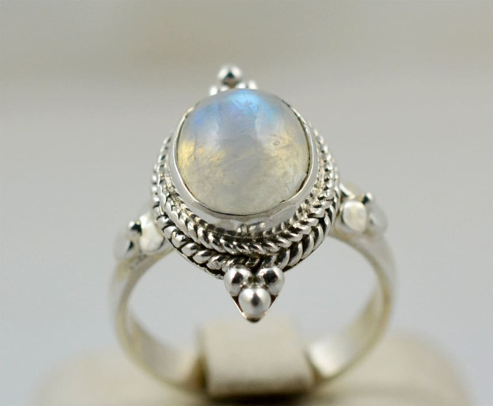 Rainbow Moonstone Ring ~ Moonstone Ring ~ 925 Solid Sterling Silver ...