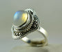 Rainbow Moonstone Silver Ring 925 Sterling Handmade Jewelry Nickel Free - By Navyacraft