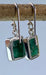 Raw Emerald 925 Sterling Silver Dangle Handmade Earrings For Women - By Inishacreation