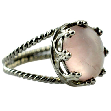 Rose Color 925 Sterling Silver Handmade Ring For Women - By Navyacraft