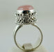 Rose Quartz Ring ~ Silver 925 Solid Sterling Handmade Pink Gemstone - By Navyacraft