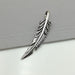 Silver Feather Pendant - Charm - Necklace - Jewelry - By Neverendingsilver