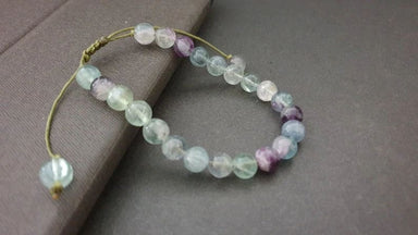 Single Chain 8 Mm Fluoride Bracelet Beads Bracelet, - By Bymemade